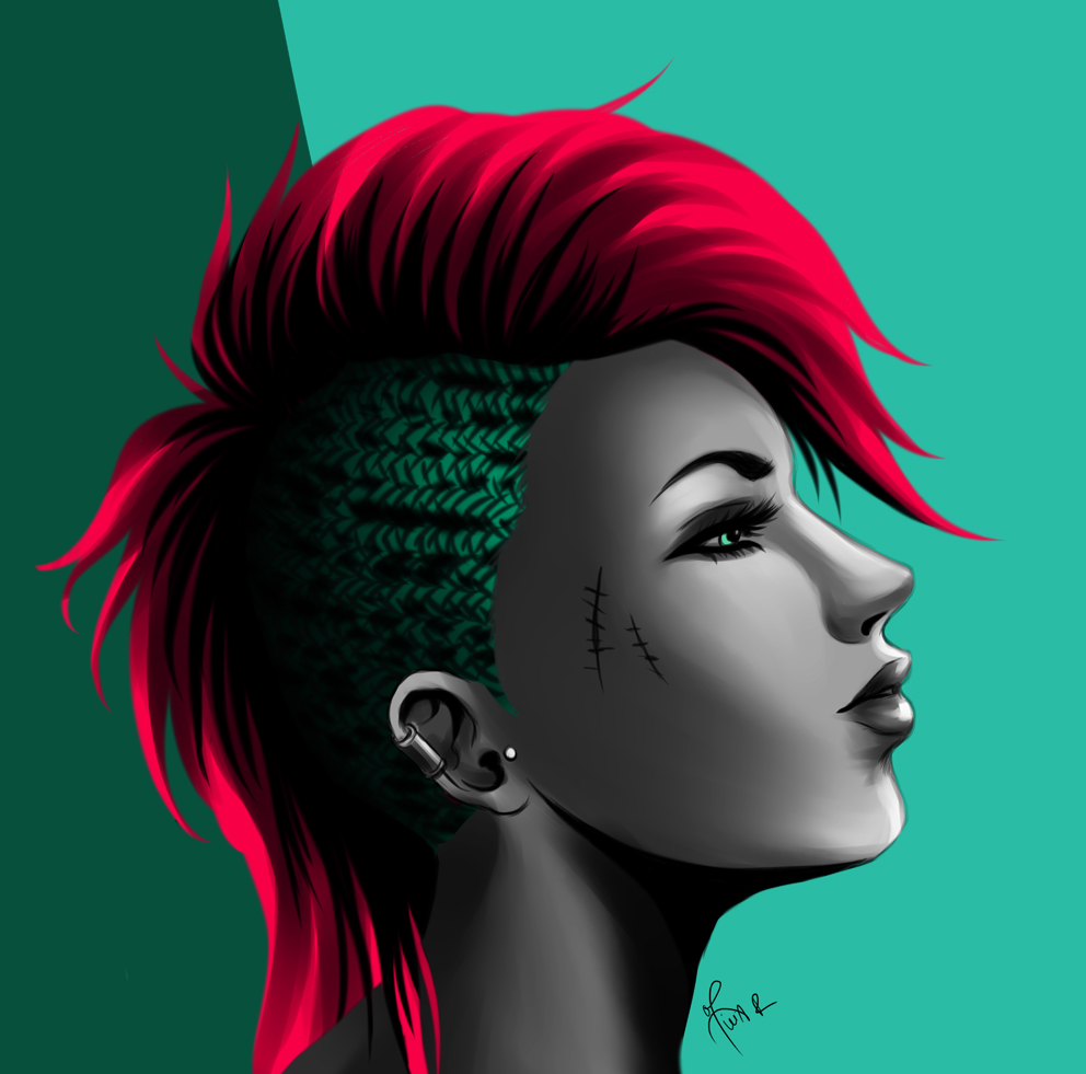 Punk Girl Drawing At Getdrawings Com Free For Personal Use