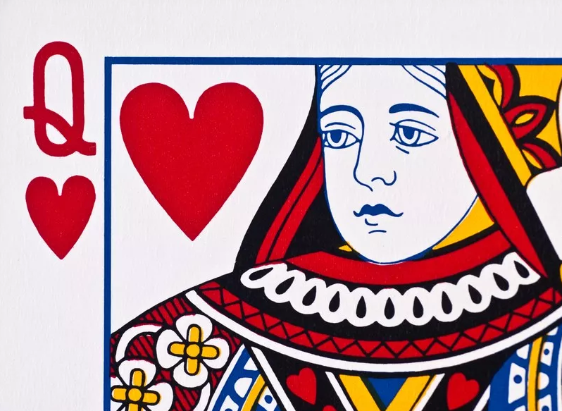 Queen Of Hearts Card Drawing at GetDrawings Free download