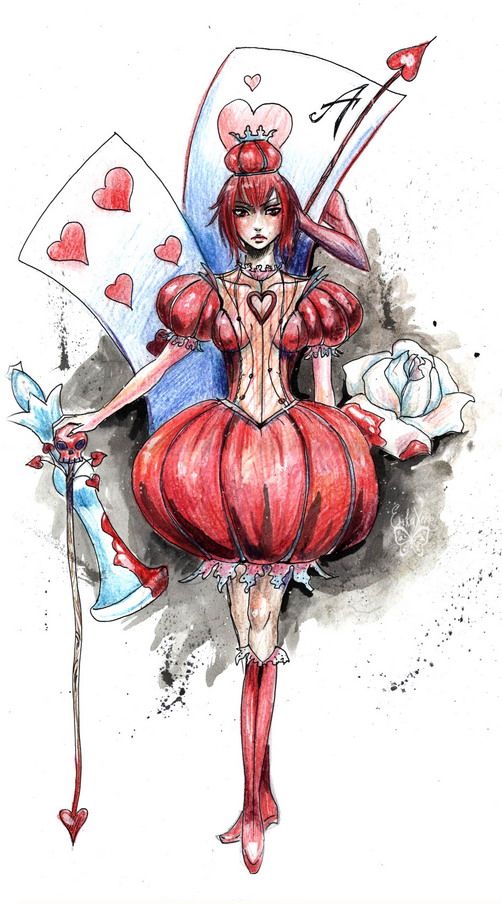 Queen Of Hearts Drawing at GetDrawings Free download