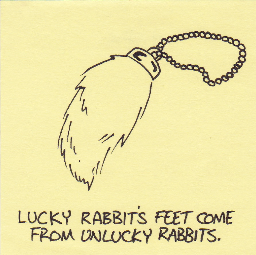 are rabbits feet lucky