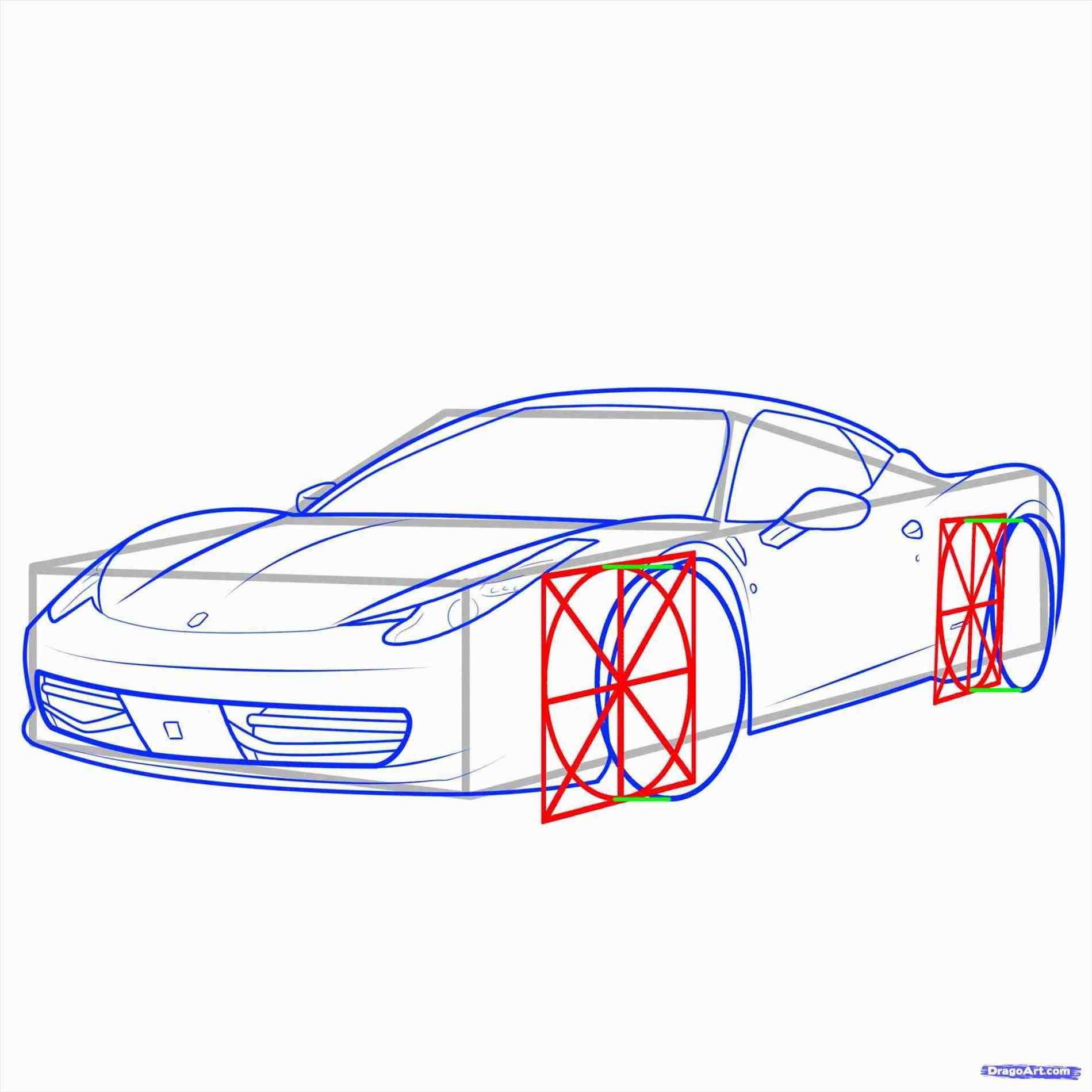 Easy race car drawing Idea