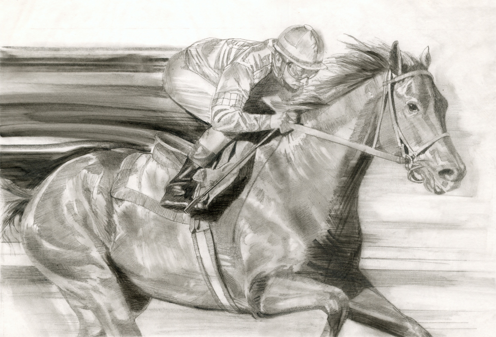Race Horse Drawing at GetDrawings Free download
