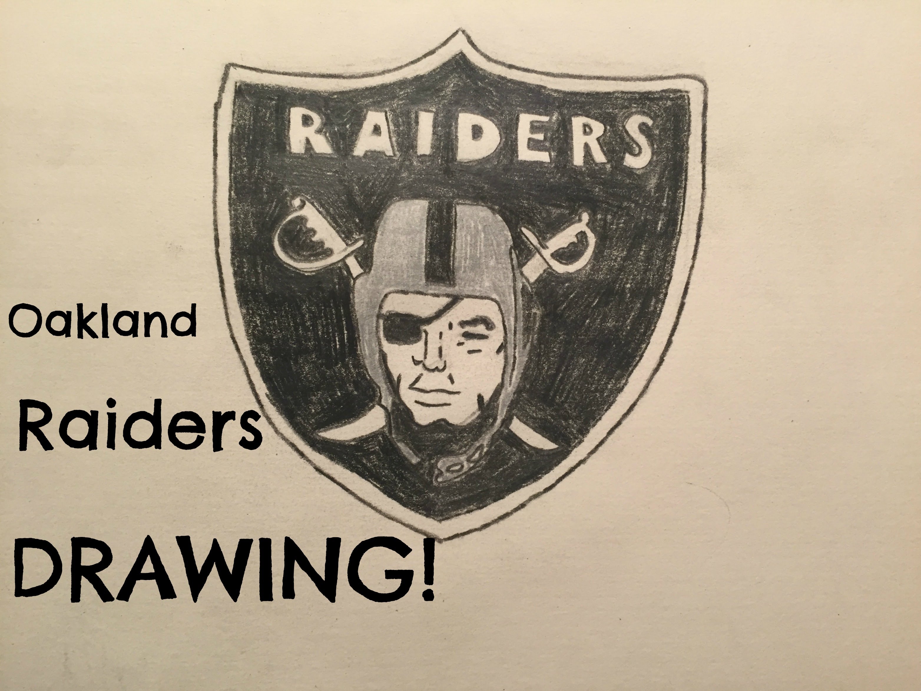 3128x2346 The Oakland Raiders Logo Drawing (Time Lapse) .
