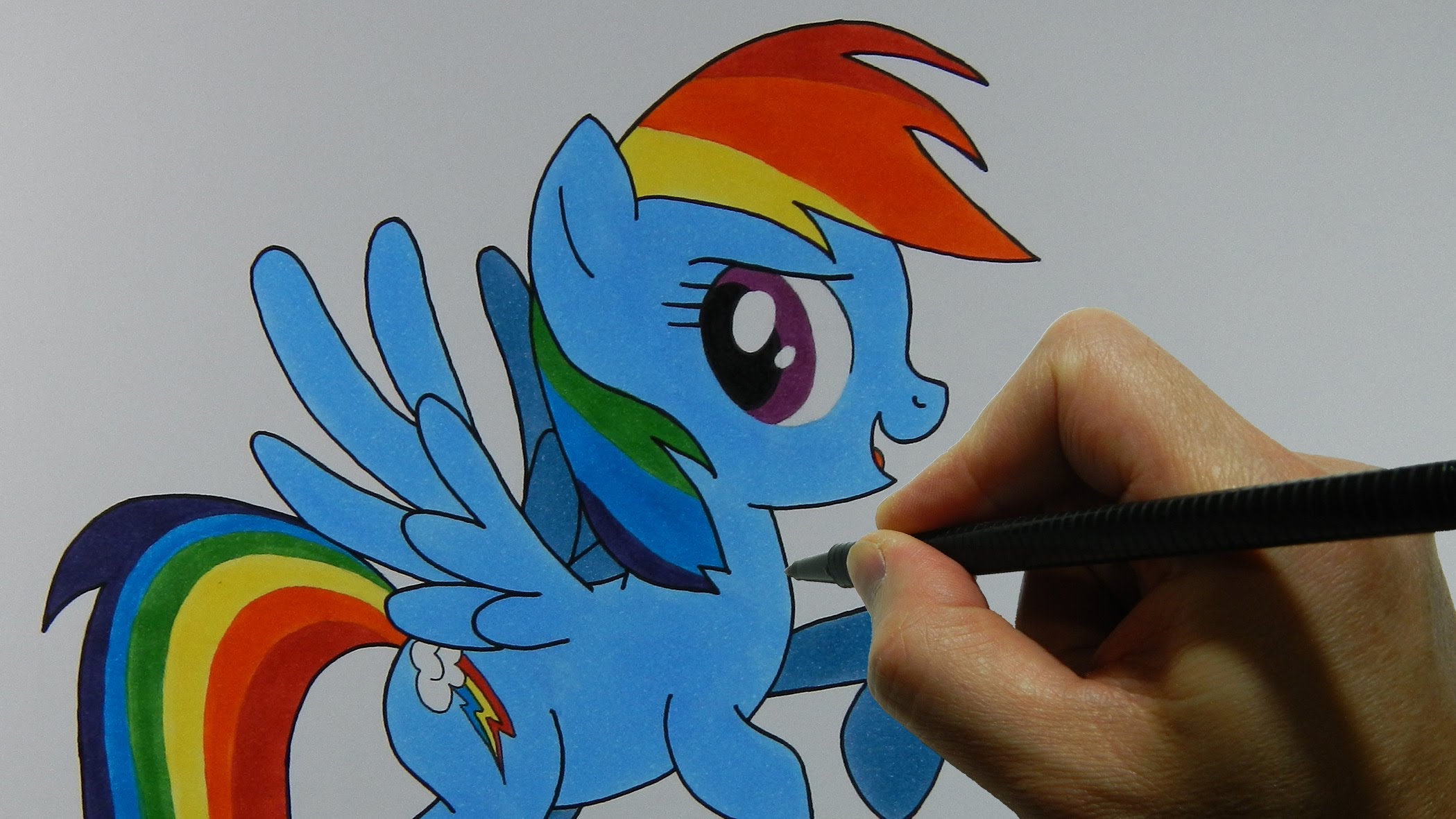 Рисовать rainbow dash