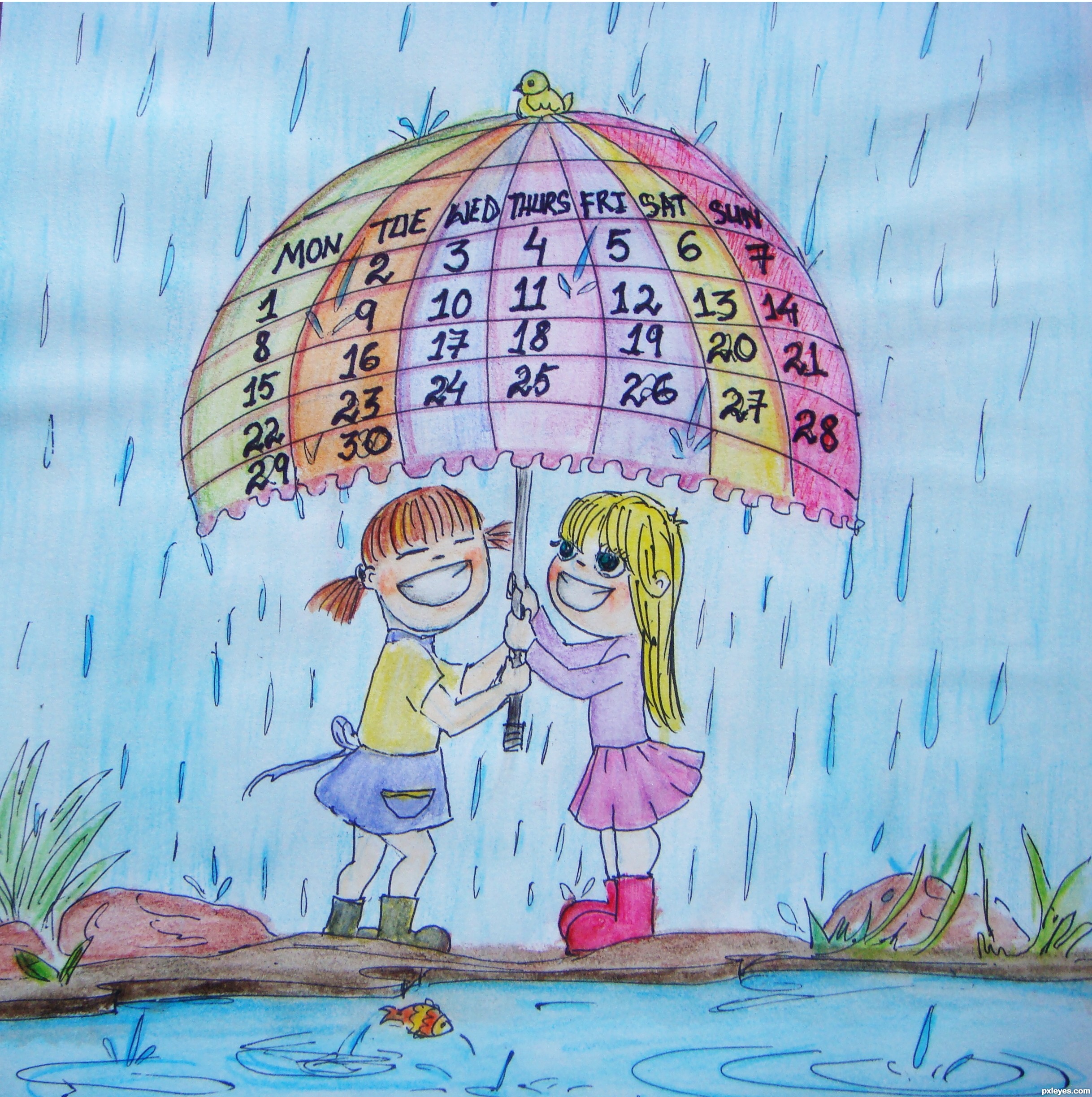 Rainy Season Drawing at GetDrawings | Free download