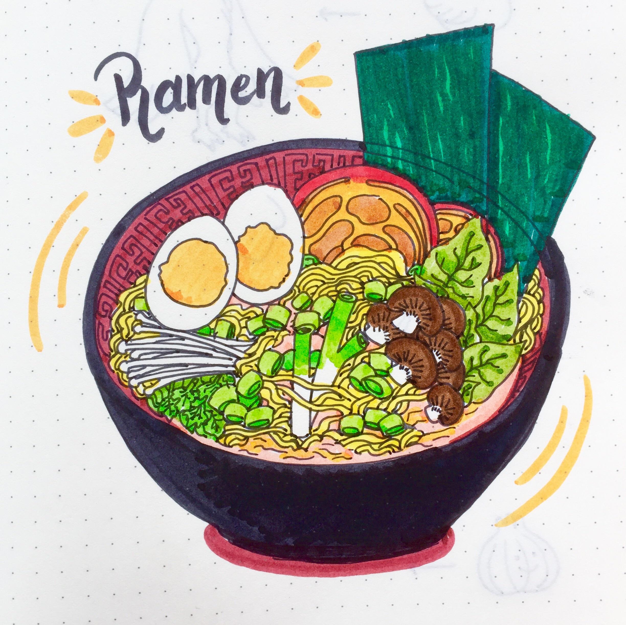 The best free Ramen drawing images. Download from 56 free drawings of