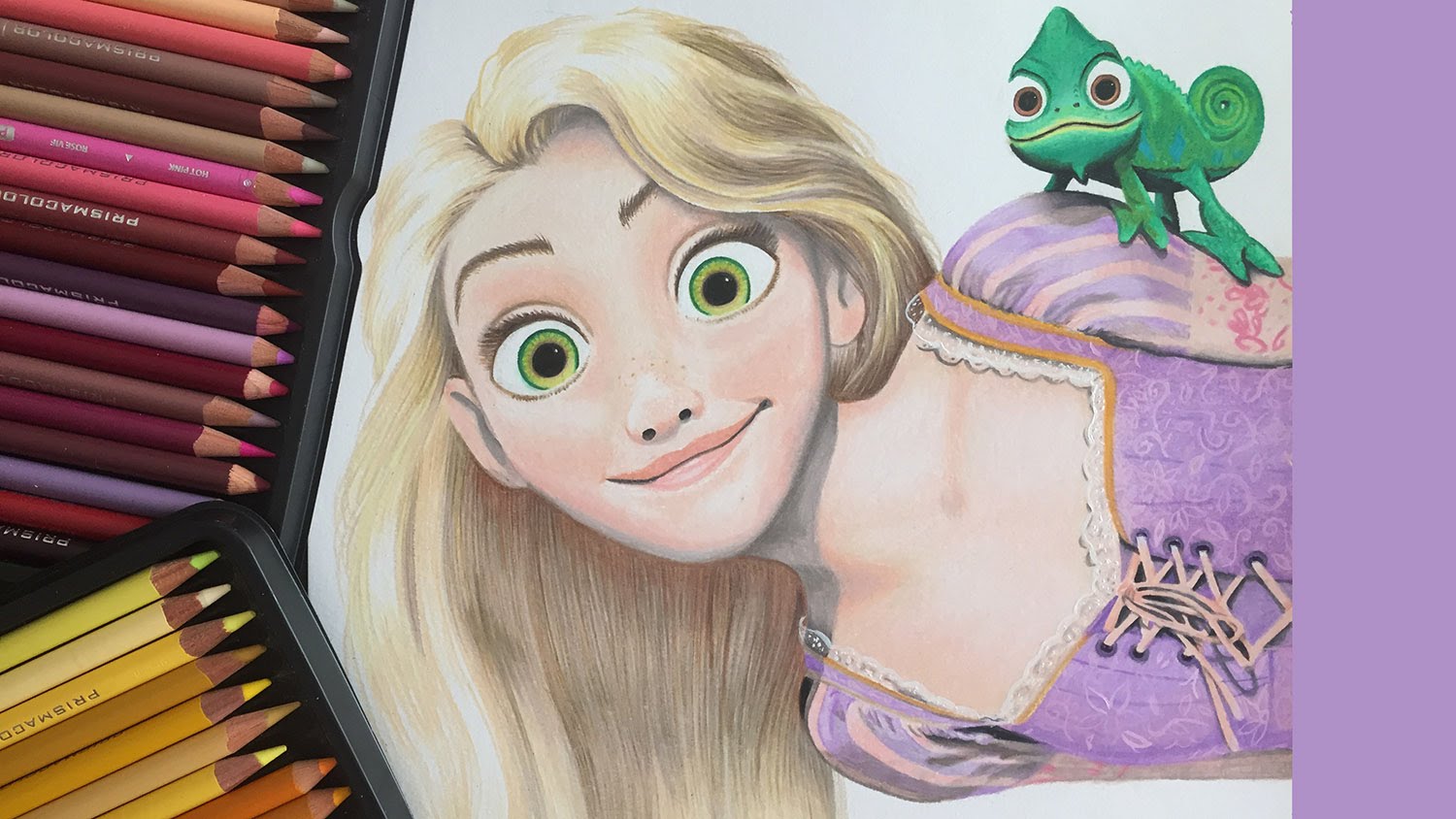 Easy How To Draw Sketch Of Rapunzel with Realistic
