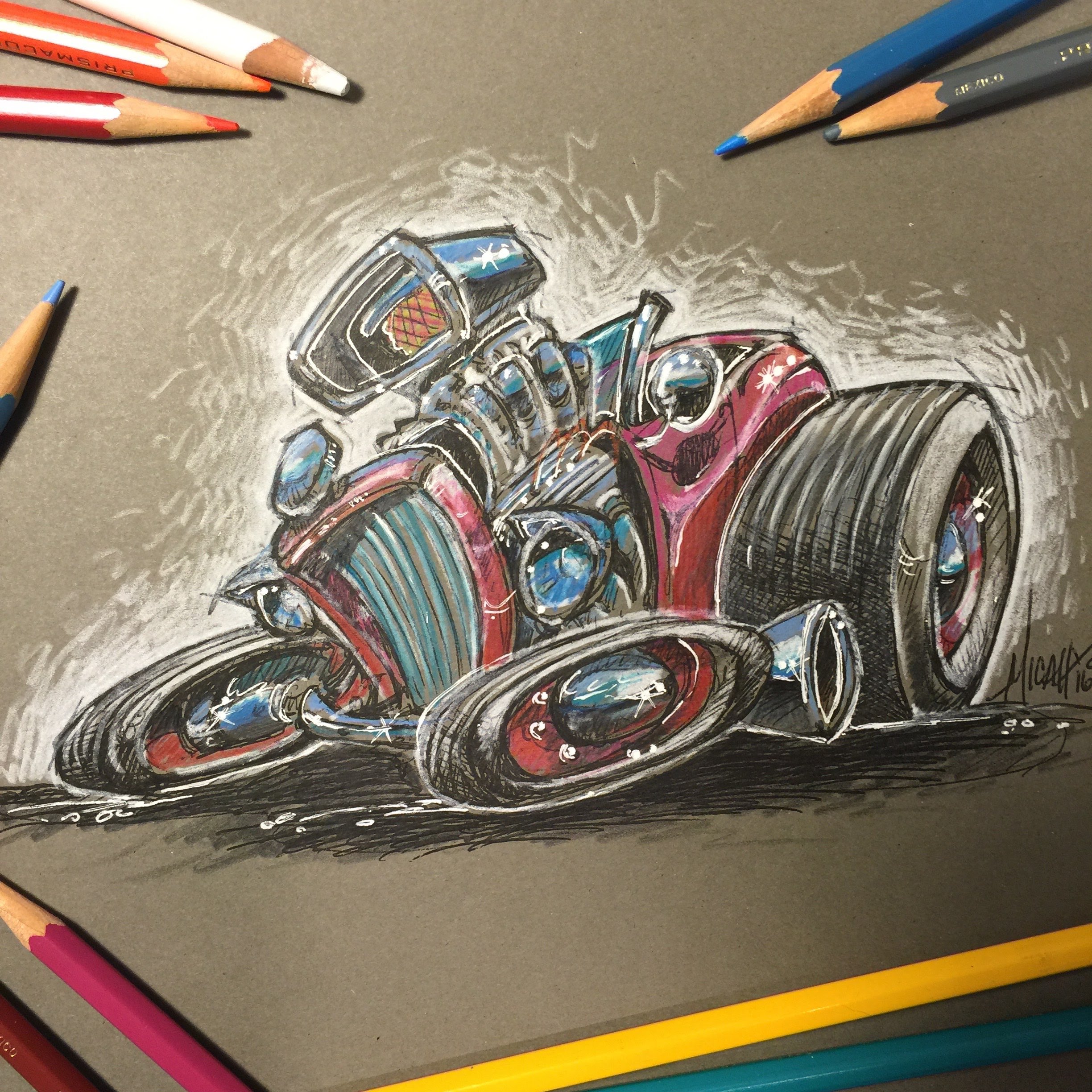 Rat Rod Drawing at GetDrawings Free download