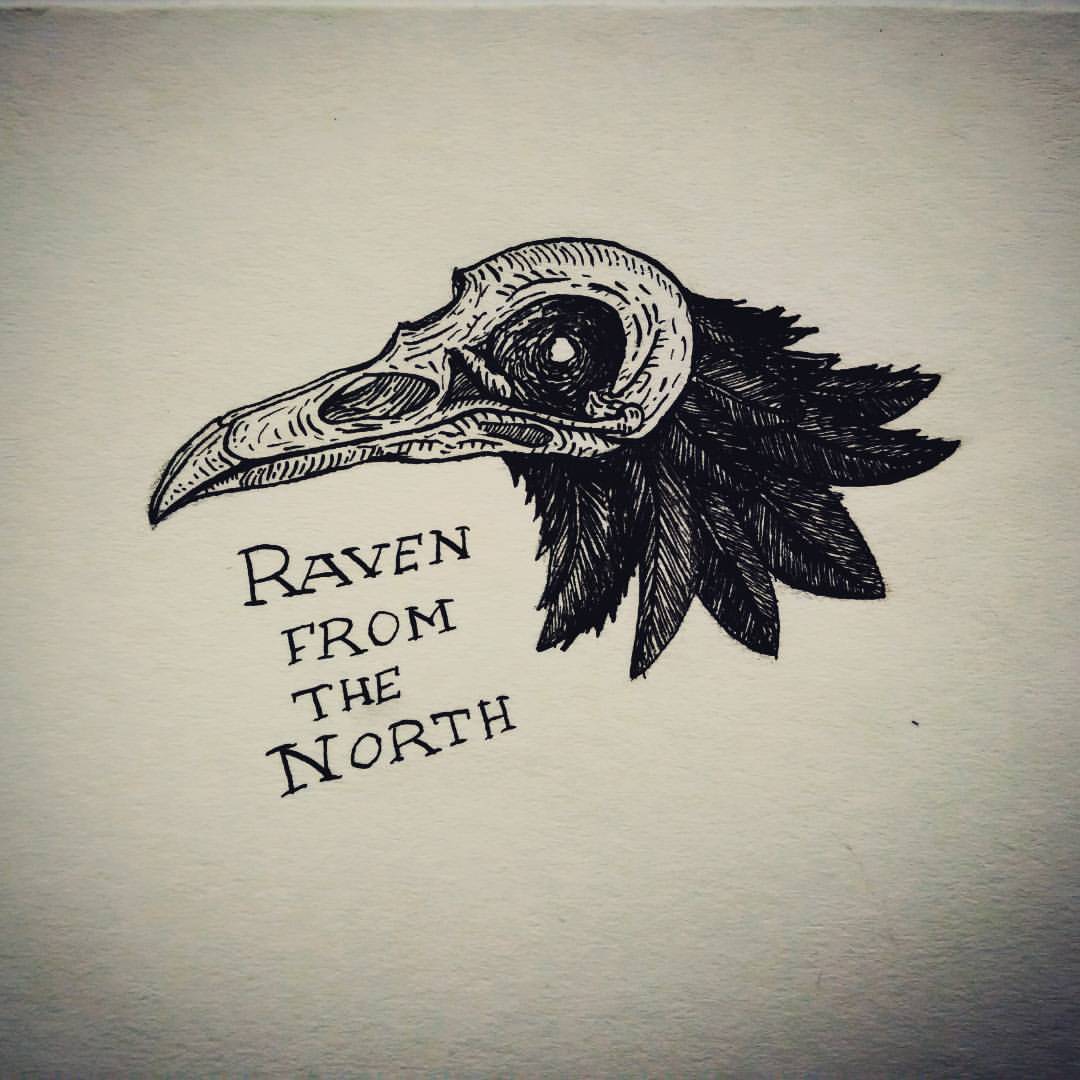 Raven Skull Drawing at GetDrawings | Free download