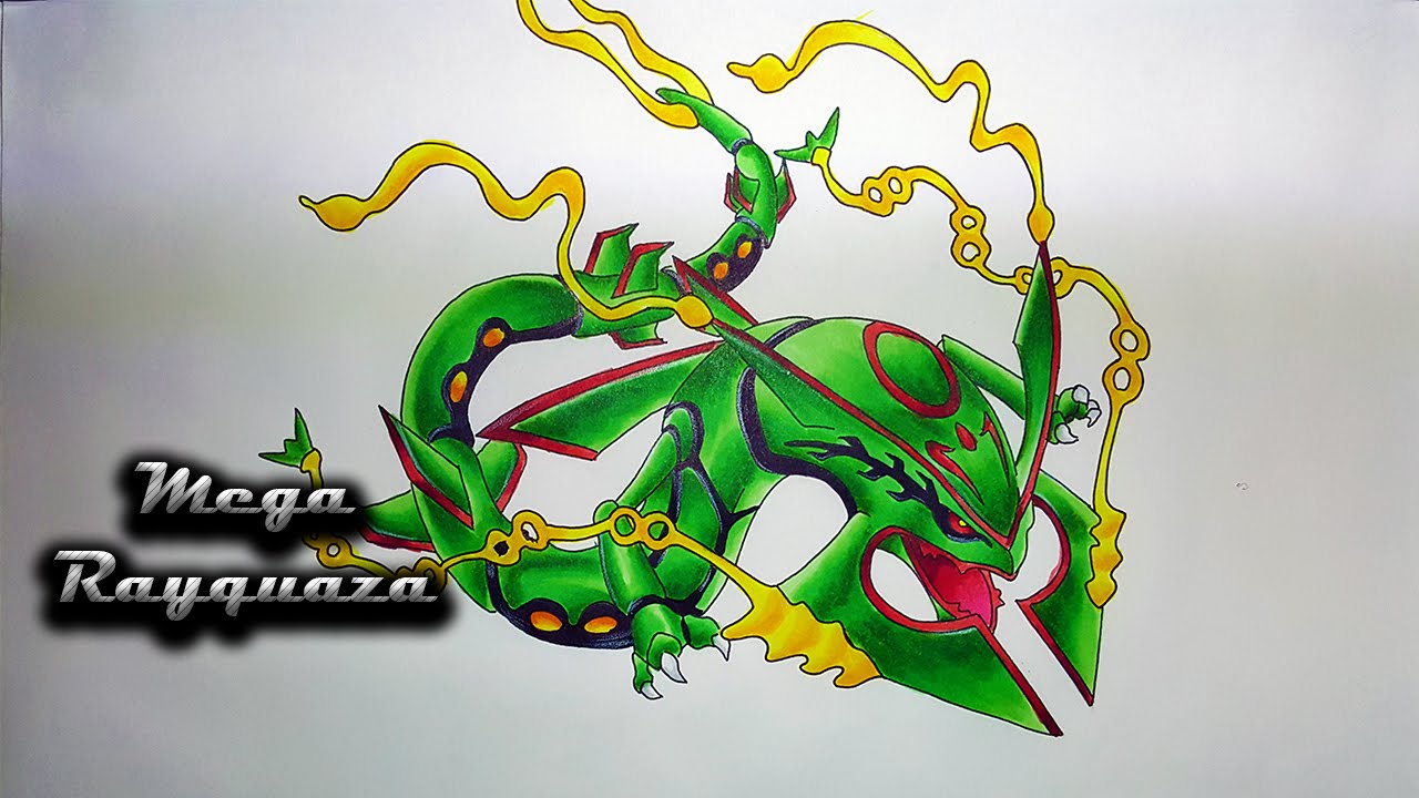 Rayquaza Drawing at GetDrawings | Free download