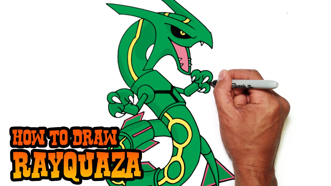 Rayquaza Drawing at GetDrawings | Free download