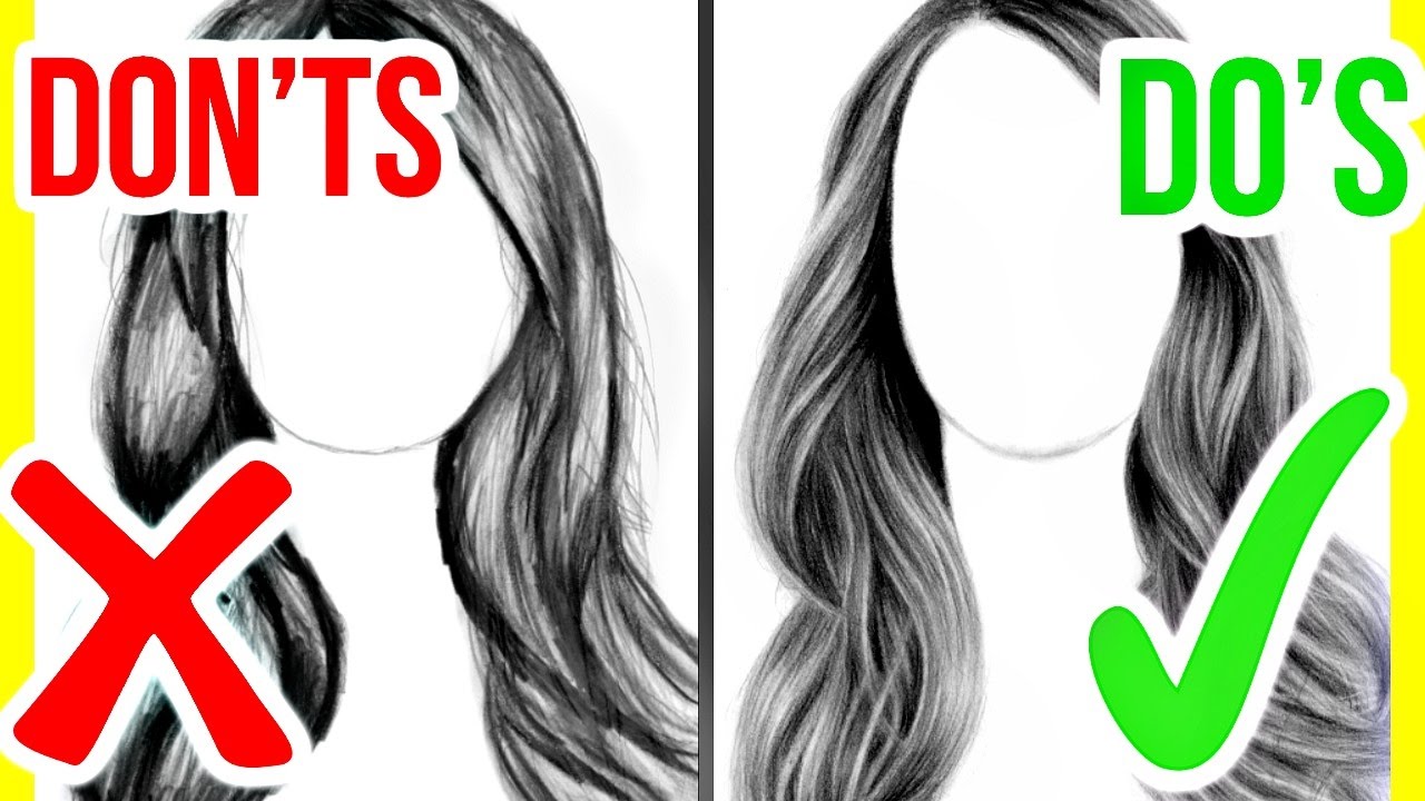 Realistic Hair Drawing at GetDrawings | Free download