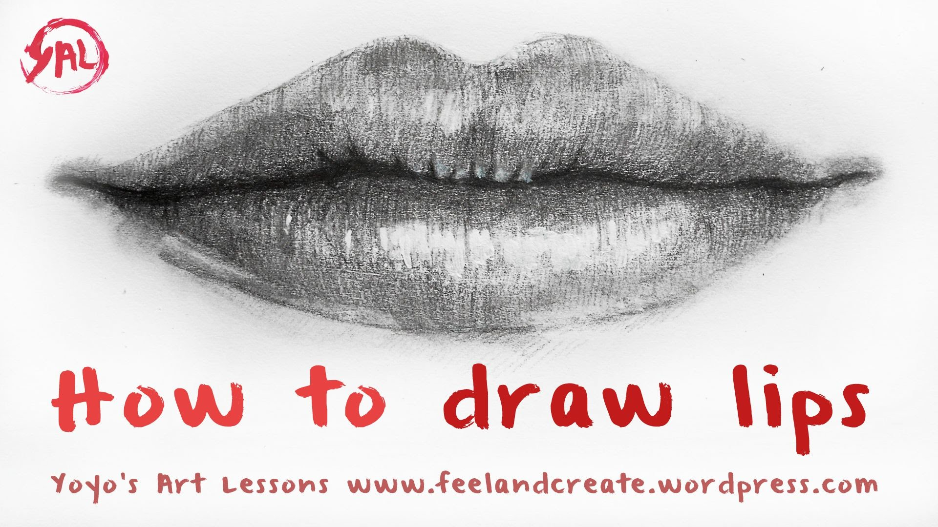 How to draw a mouth and lips