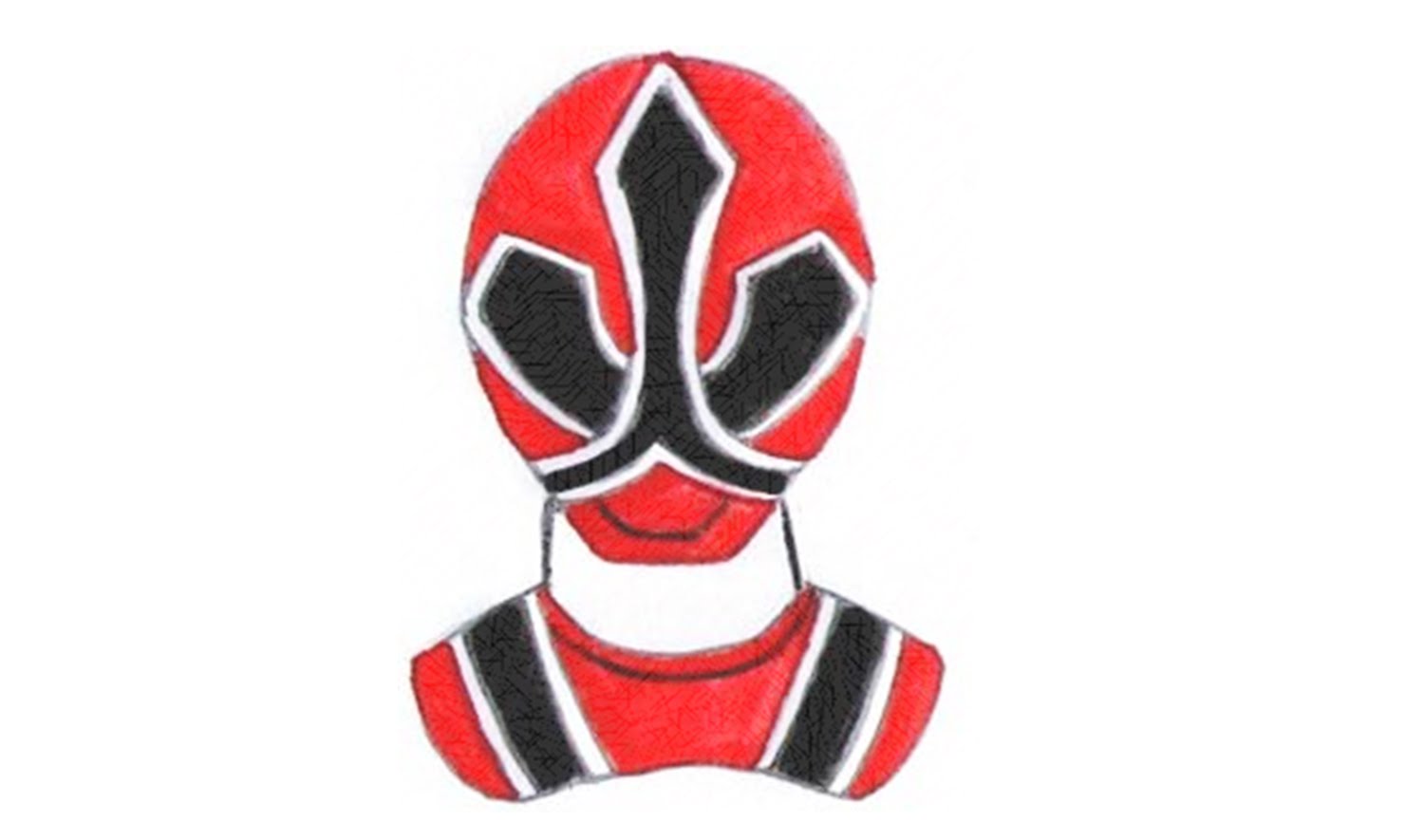 Red Power Ranger Drawing at GetDrawings | Free download