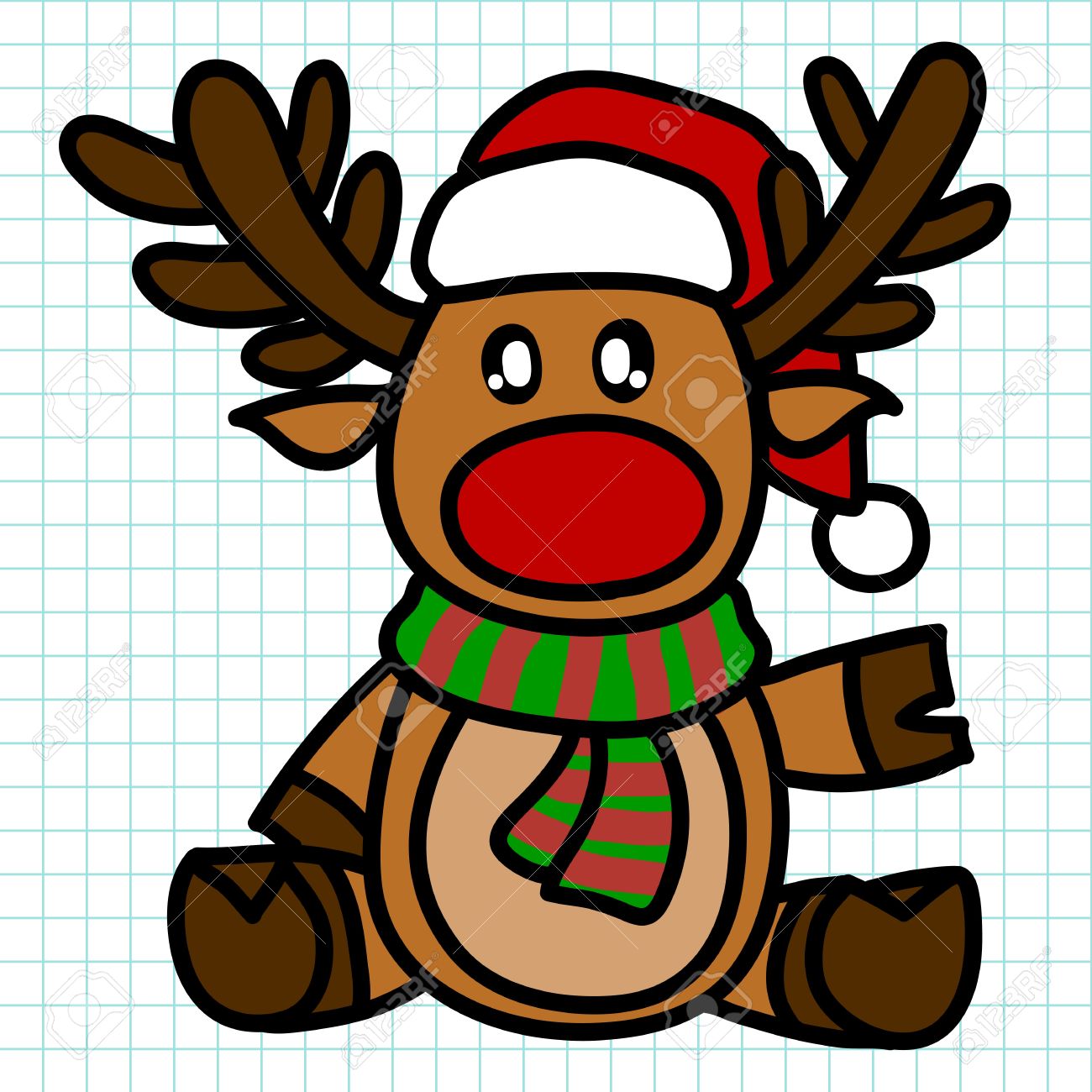 Reindeer Cartoon Drawing at GetDrawings | Free download
