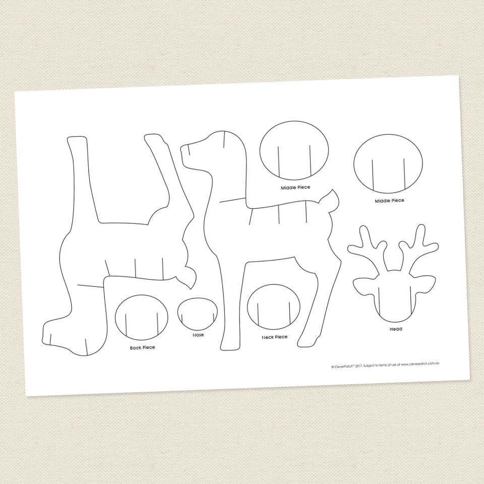 Reindeer Drawing Template at GetDrawings Free download