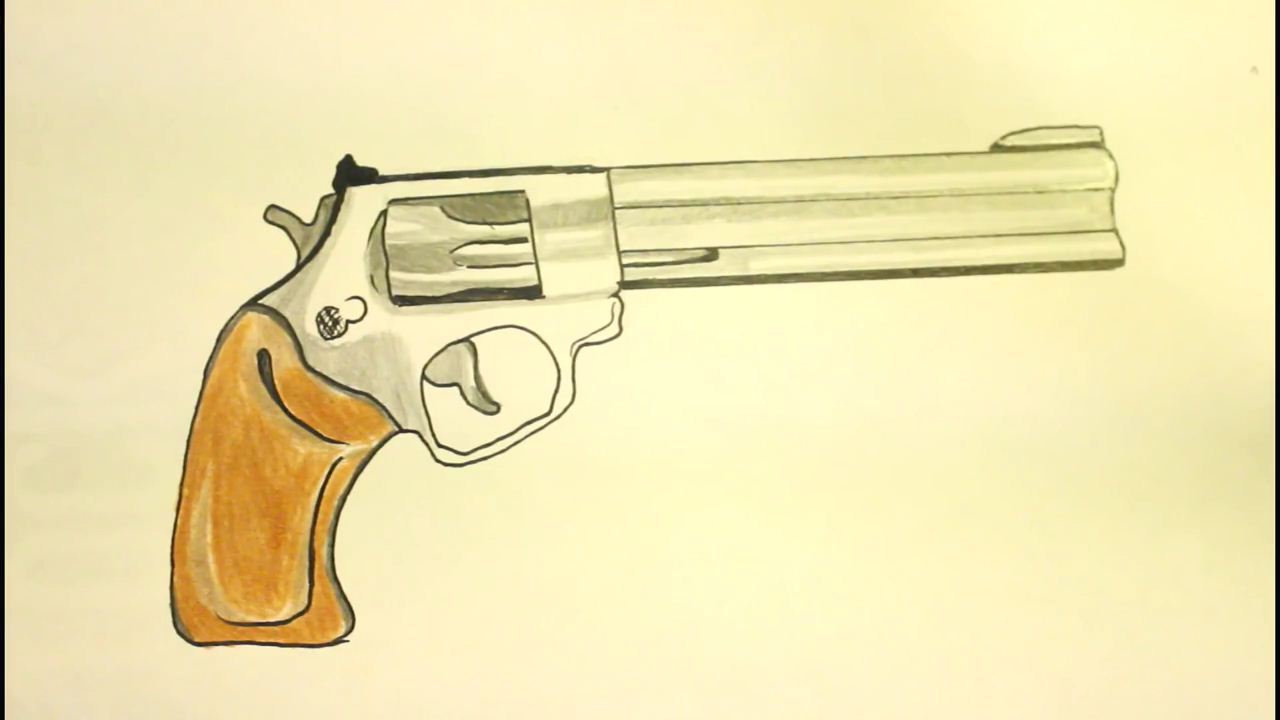 Revolver Drawing at GetDrawings Free download