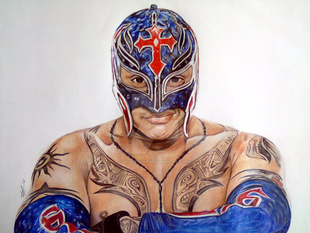 1024x771 Rey Mysterio Portrait By Ghosthorror.