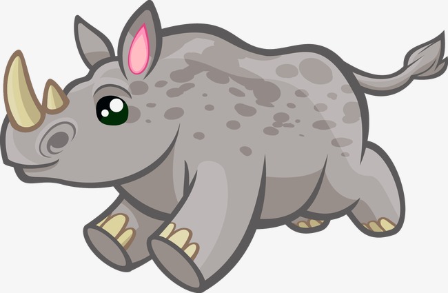 Rhino Cartoon Drawing at GetDrawings | Free download