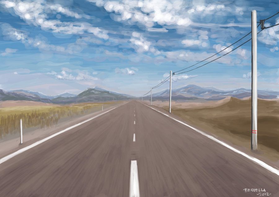 Road Perspective Drawing at GetDrawings Free download