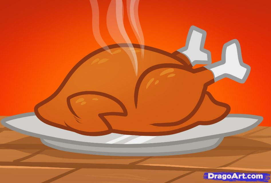 Roast Chicken Drawing at GetDrawings | Free download