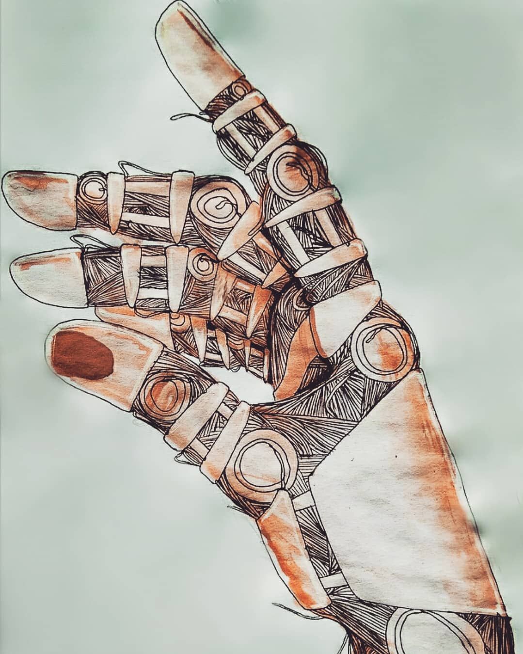 Robot Hand Sketch Robot Arms Arm Drawing Anime Robots Concept Hand
