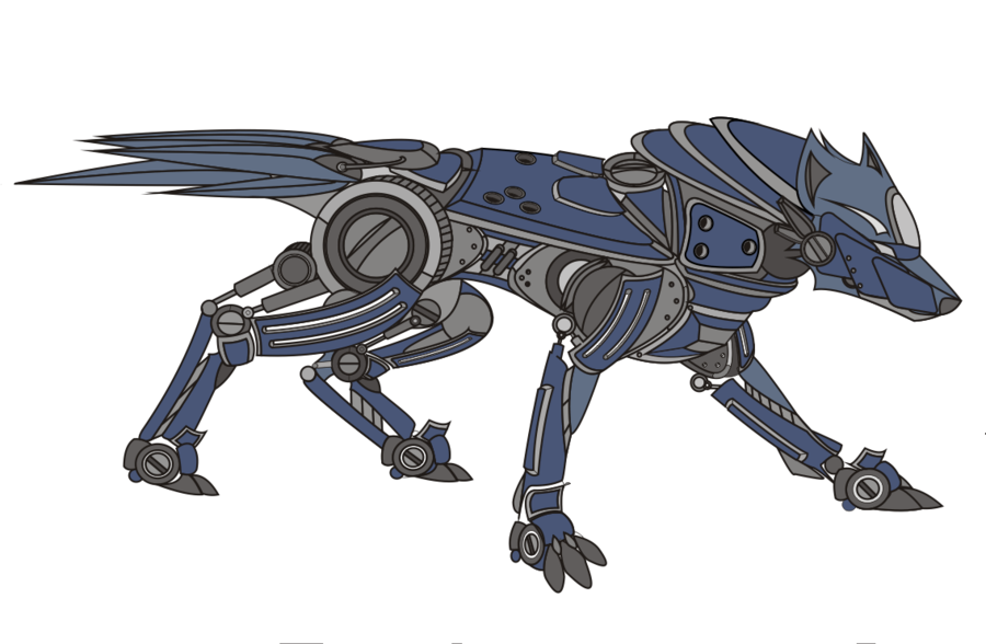 Robot Wolf Drawing at GetDrawings Free download