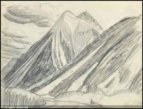 Rocky Mountain Drawing at GetDrawings | Free download