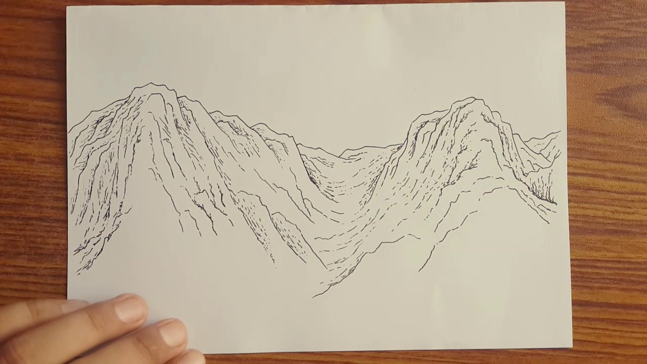 Rocky Mountains Drawing at GetDrawings | Free download