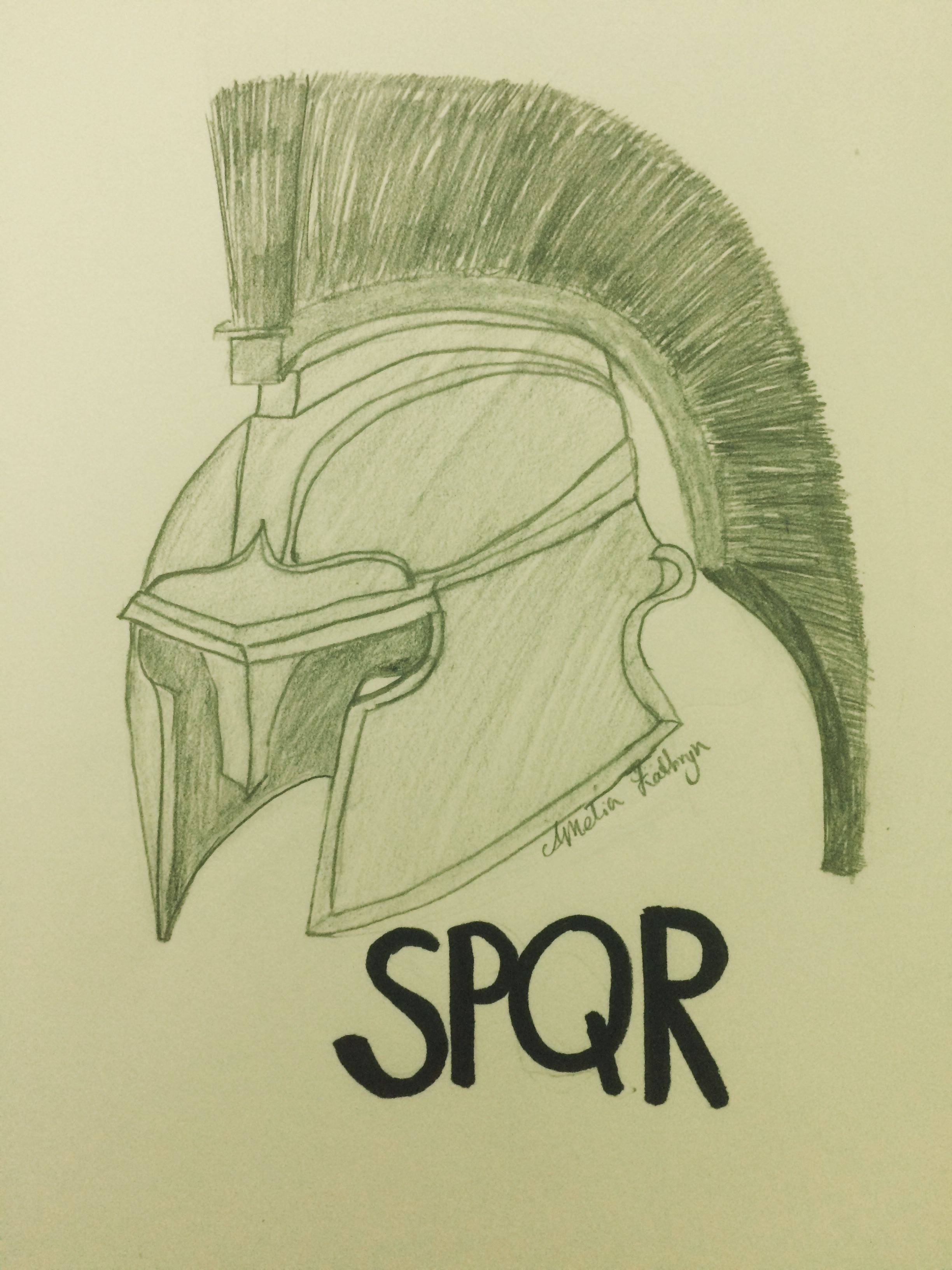 Roman Helmet Drawing at GetDrawings | Free download