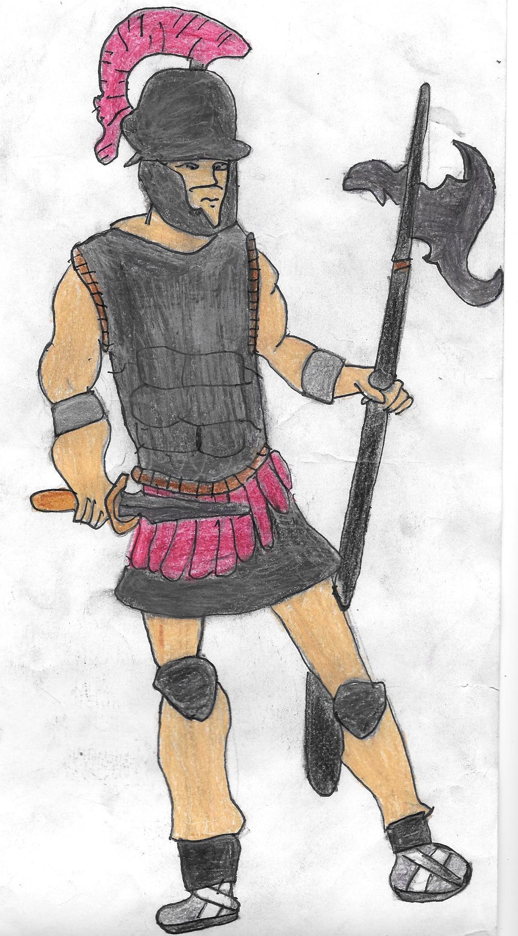 Roman Soldier Drawing At GetDrawings Free Download