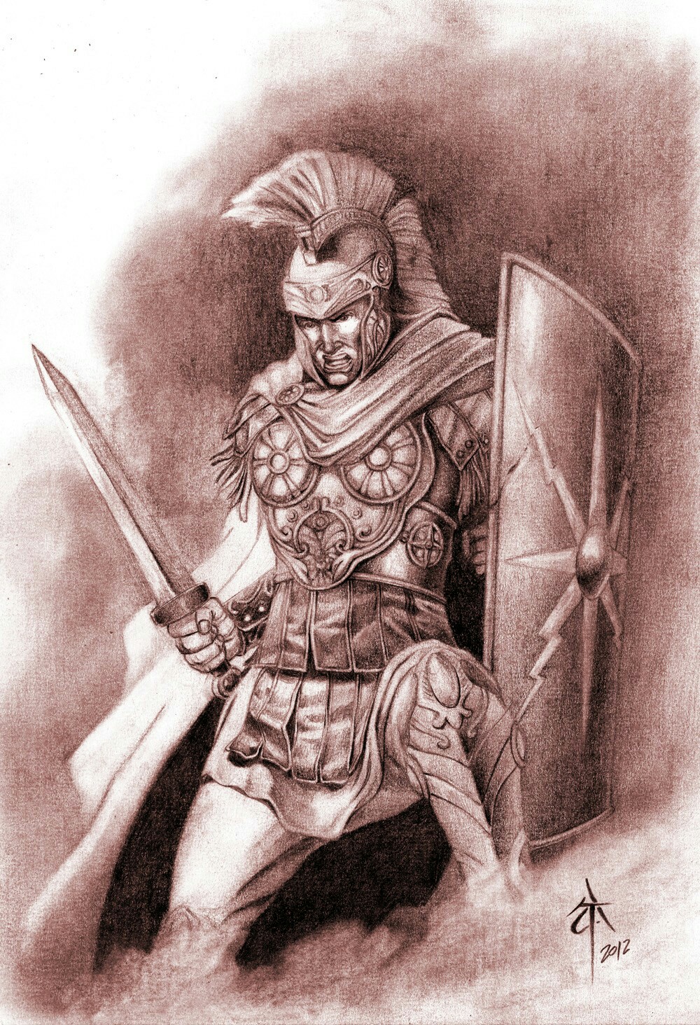 Roman Warrior Drawing at GetDrawings Free download