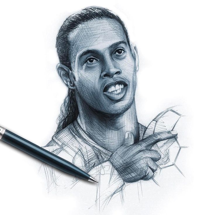 Cartoon Ronaldinho Drawing