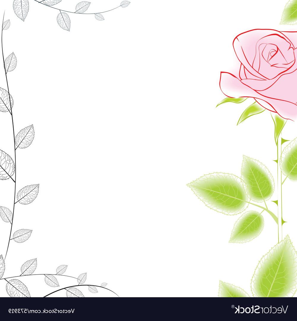 Rose Border Drawing at GetDrawings | Free download