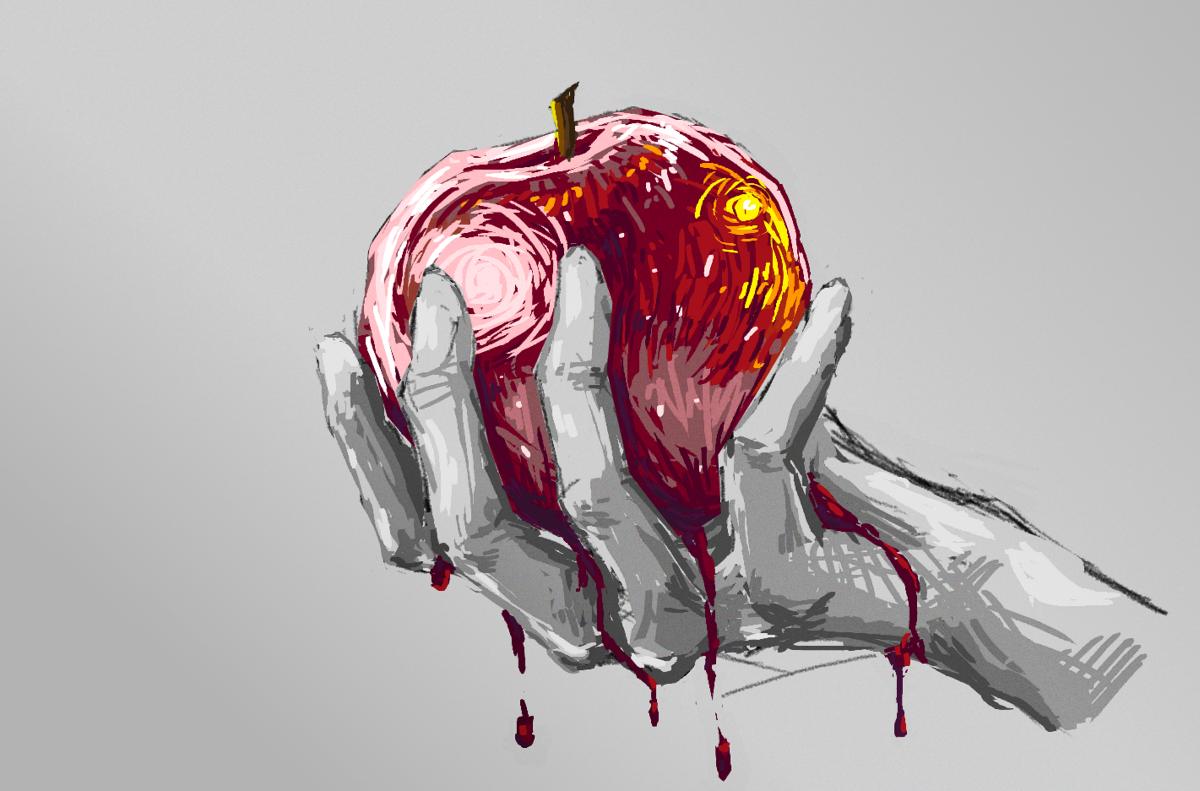 Rotten Apple Drawing at GetDrawings Free download