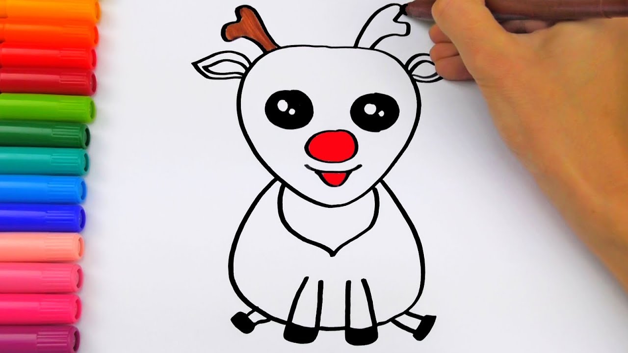 Rudolph Cartoon Drawing at GetDrawings | Free download