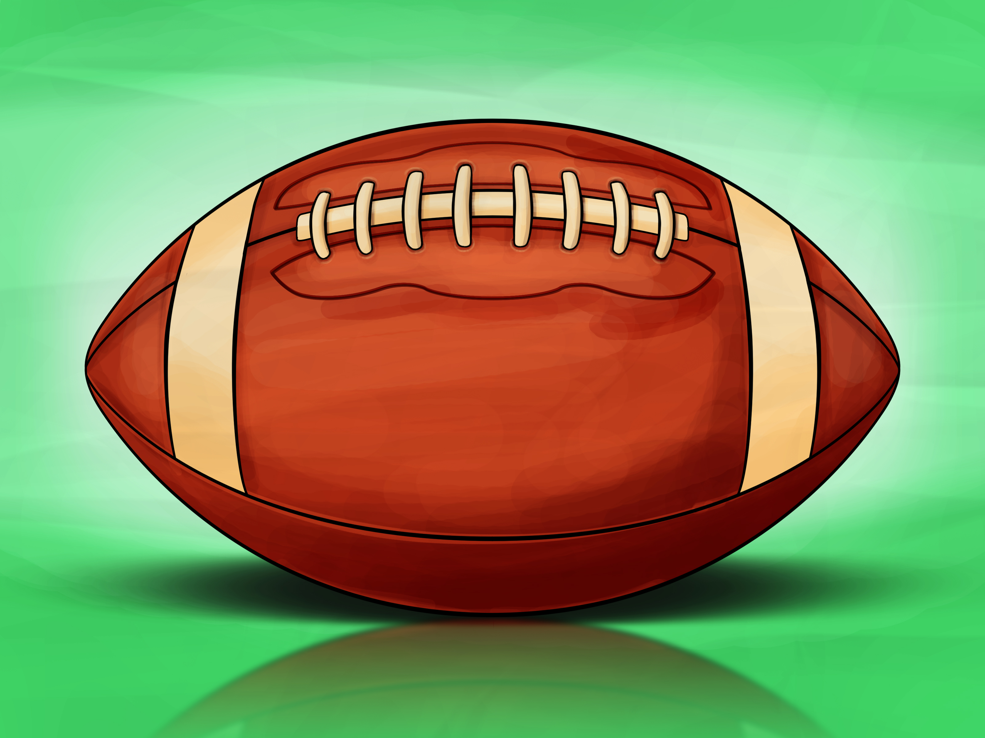 Rugby Ball Drawing - Vector Drawing Of Rugby Ball In Black Color