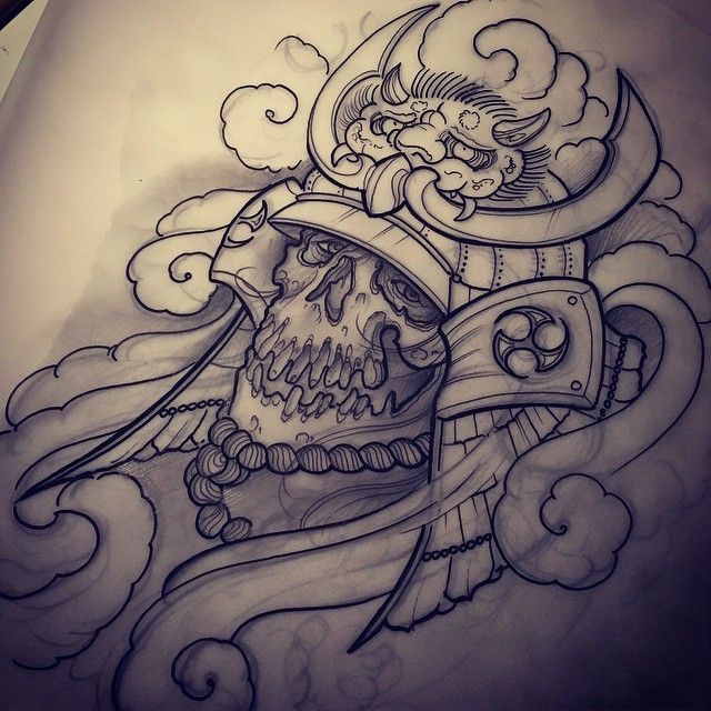 Samurai Helmet Drawing At Getdrawings 