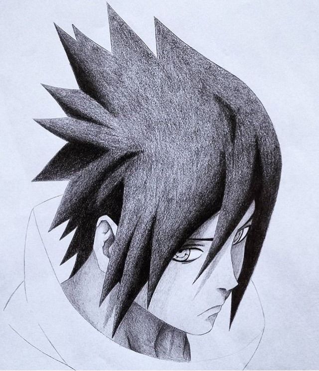 Cute Sasuke Sketch Drawing 