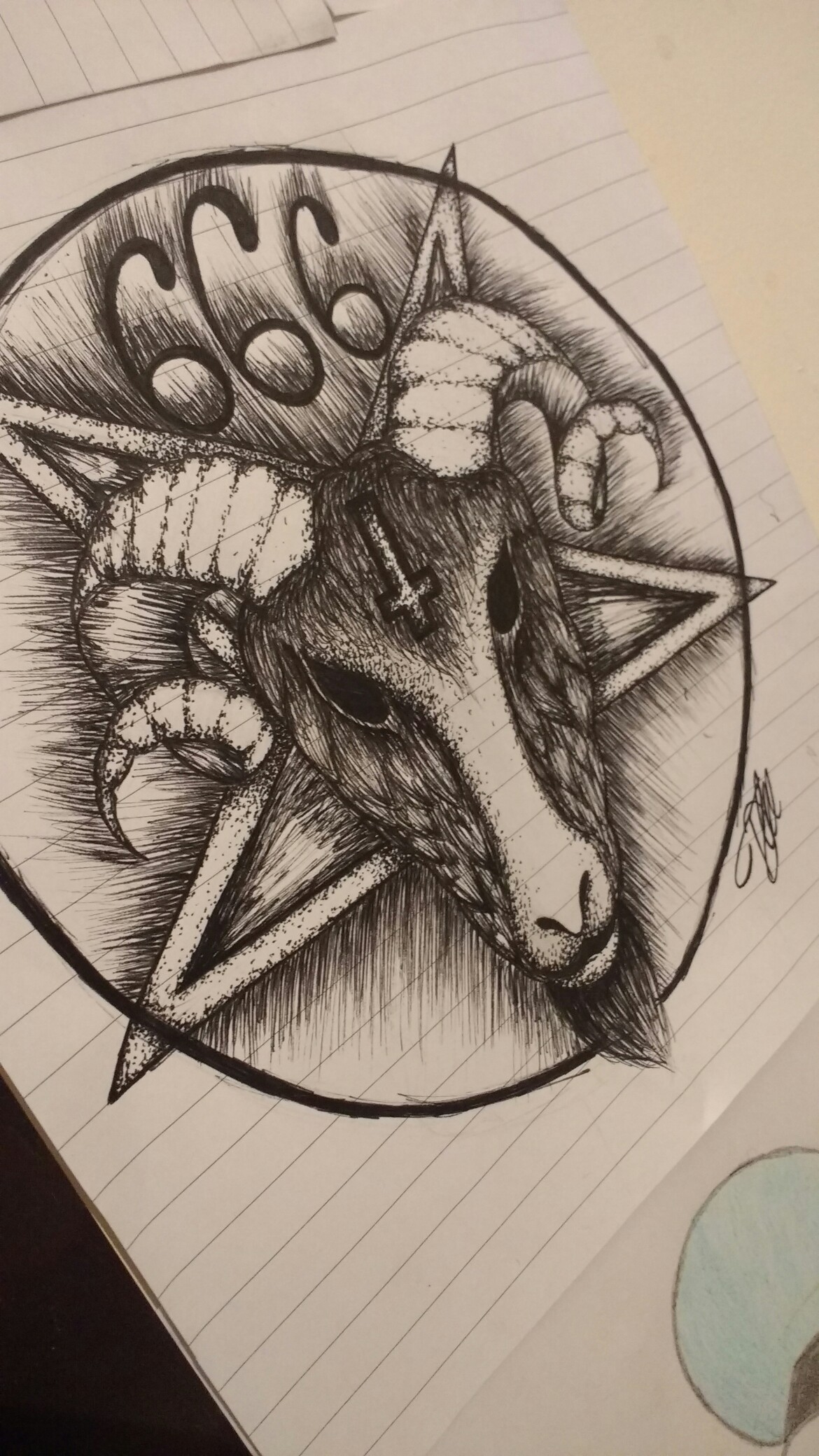 Best Sketch Drawing Of A Satanic with Pencil