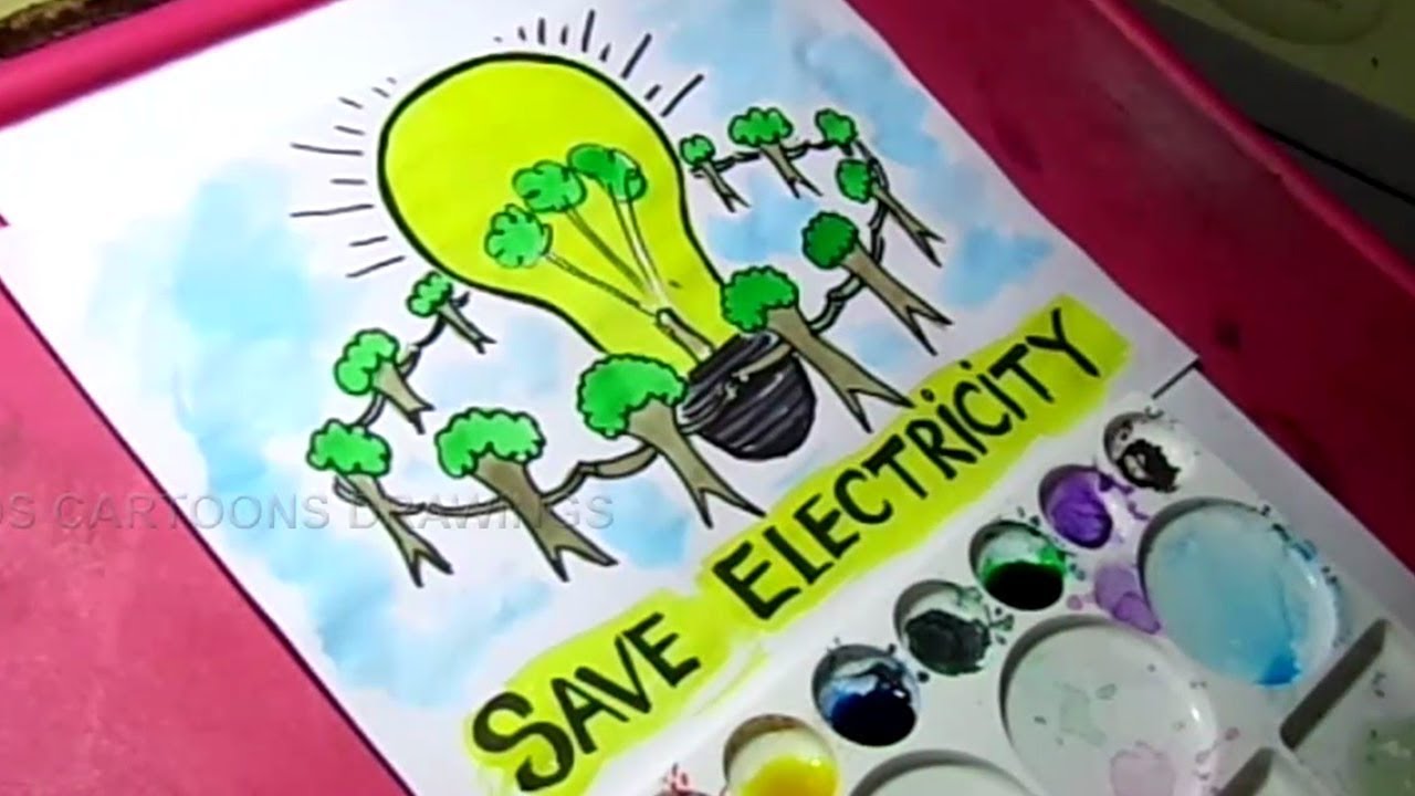 Save Electricity Drawing at GetDrawings | Free download