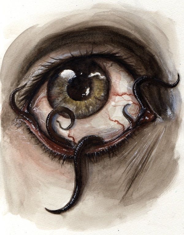 Creepy Scary Eyes Drawing - Mariiana-blog