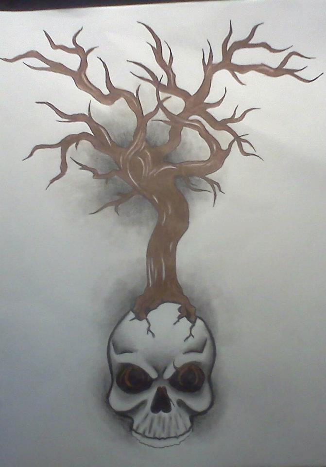 Scary Tree Drawing at GetDrawings Free download