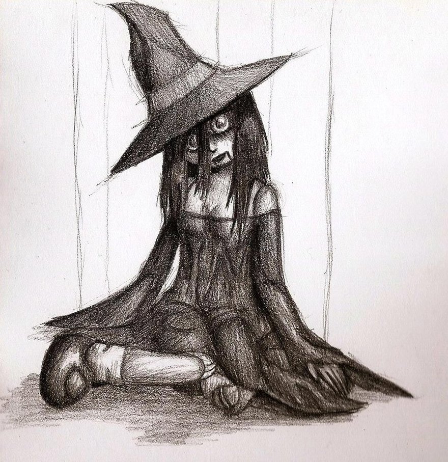 Scary Witch Drawing At GetDrawings Free Download.