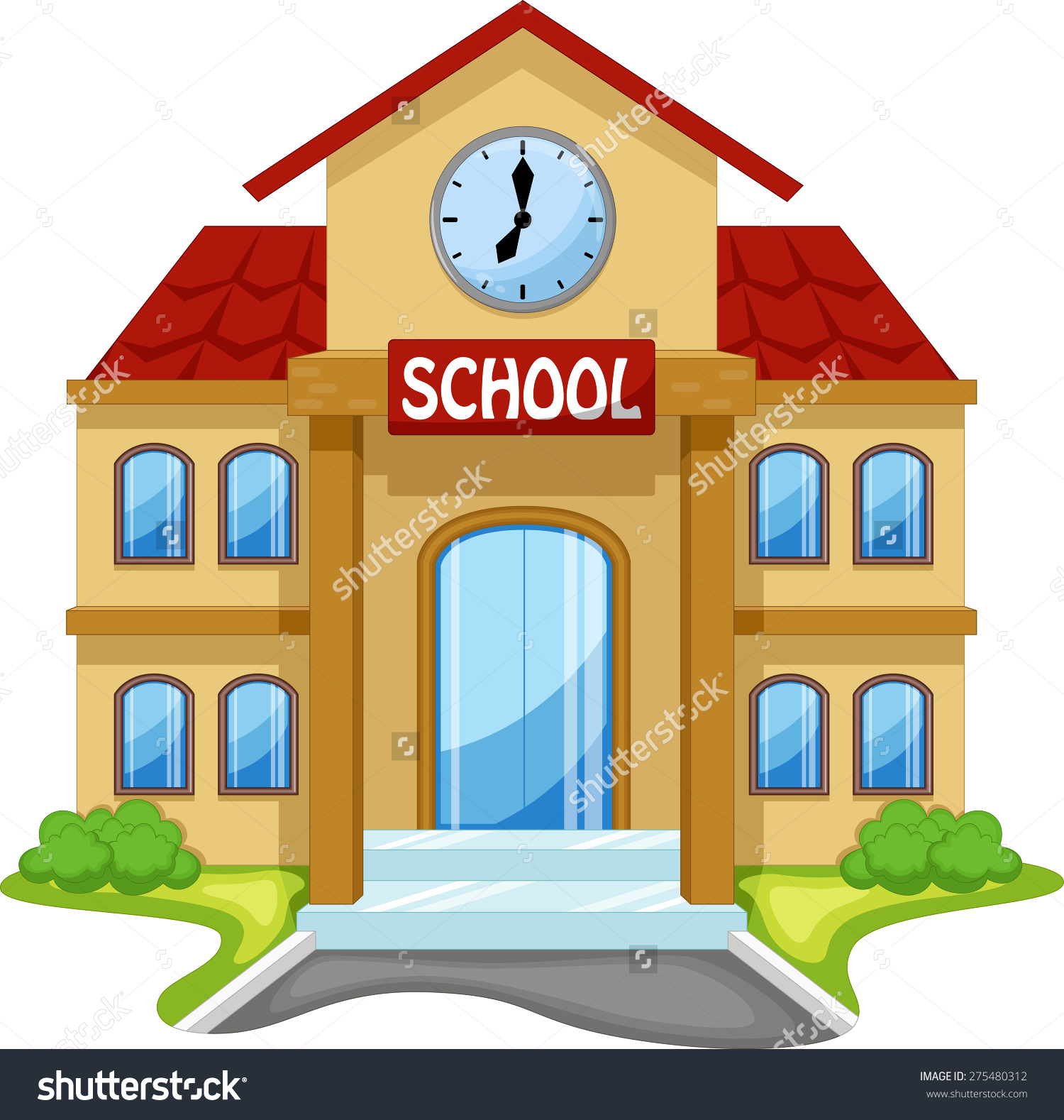 School Building Drawing at GetDrawings | Free download