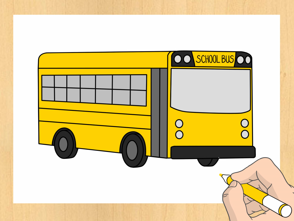 School Bus Drawing At GetDrawings Free Download