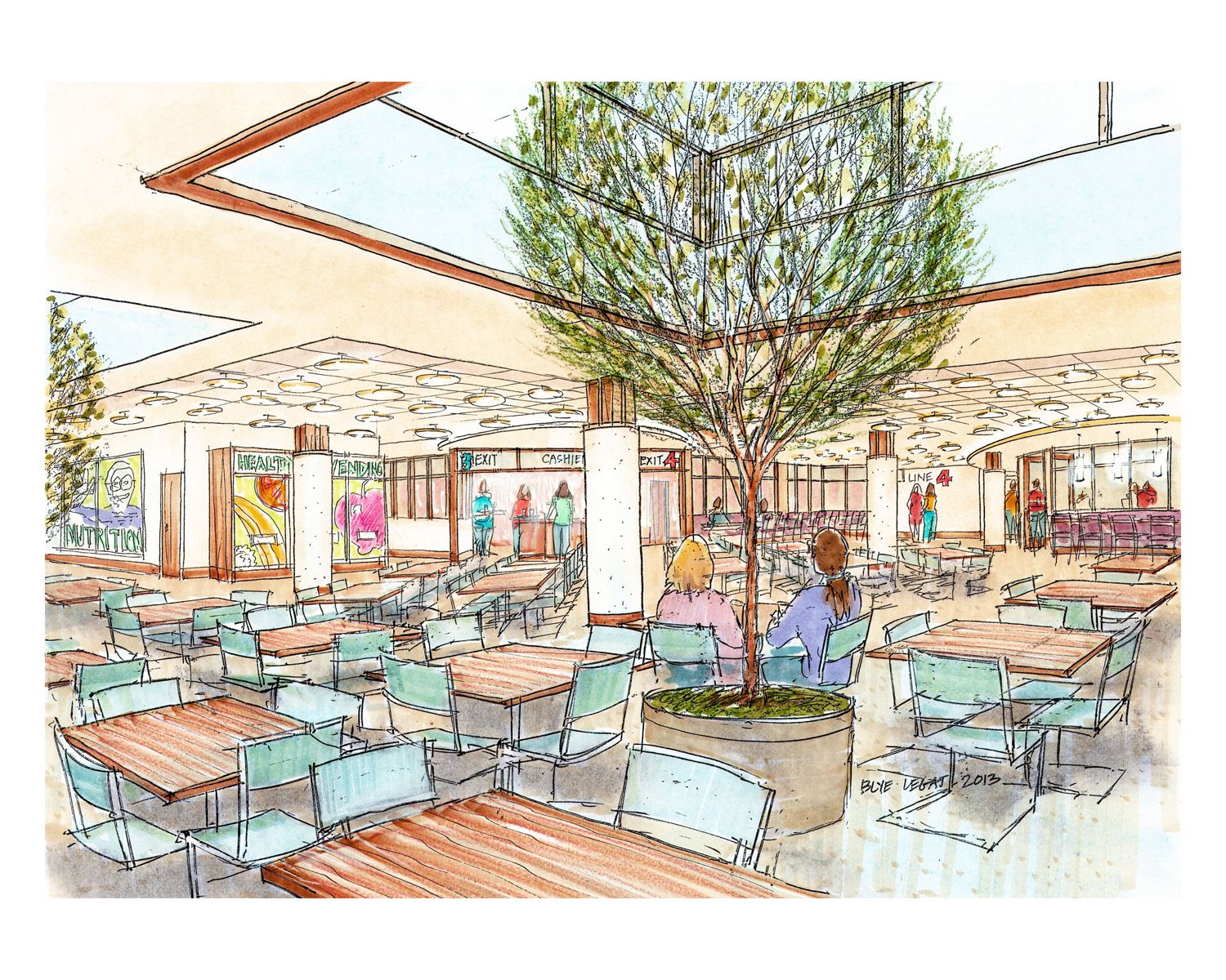 School Cafeteria Drawing at GetDrawings Free download
