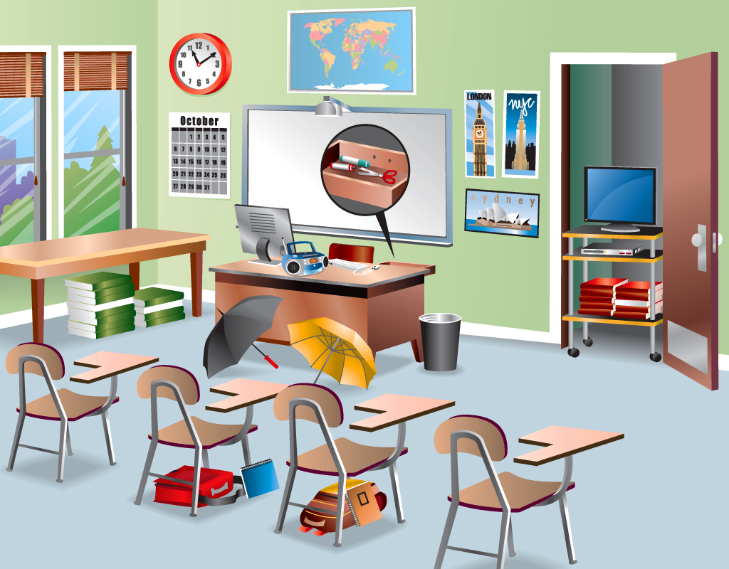 School Classroom Drawing at GetDrawings | Free download