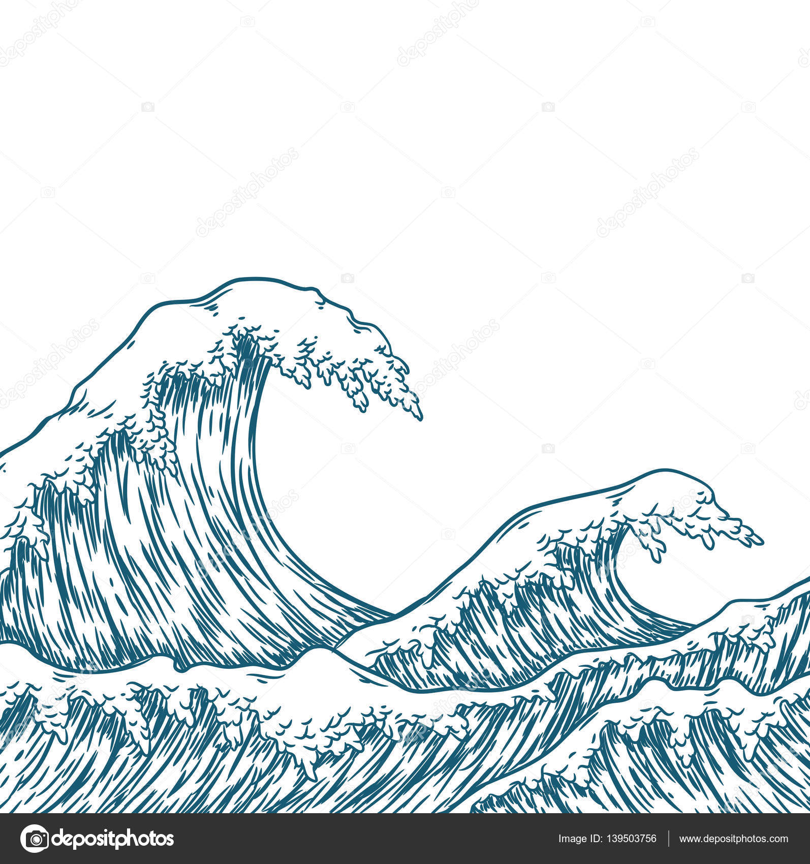 Sea Waves Drawing at GetDrawings Free download