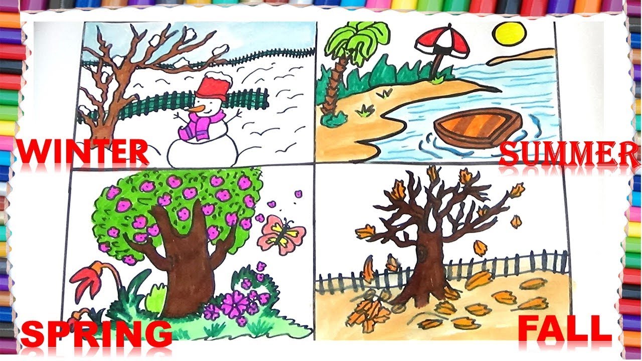 Seasons Drawing at GetDrawings | Free download